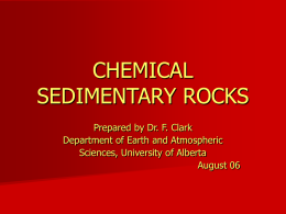 CHEMICAL SEDIMENTARY ROCKS