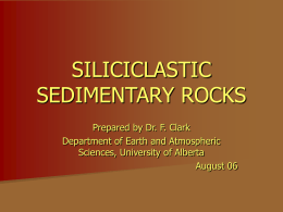 SILICICLASTIC SEDIMENTARY ROCKS