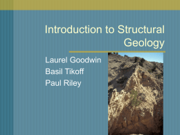 PowerPoint Presentation - Introduction to Structural Geology