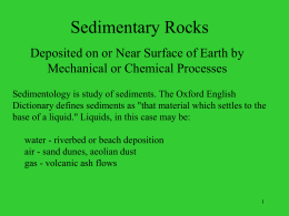 Sedimentary Rocks - RPI Earth & Environmental Sciences