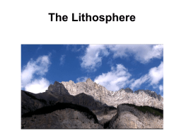 The Lithosphere and the Hydrosphere