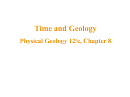 Geologic Time Notes