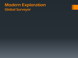 Modern Exploration Global Surveyor