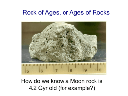 22 Feb: How do we know how old a Moon rock is?