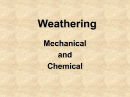What is Chemical Weathering?