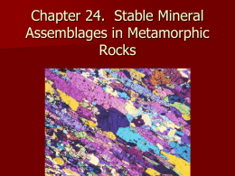 Ch 24 Mineral Assemblages mod 9