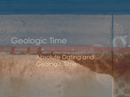 Geologic Time - Cal State LA
