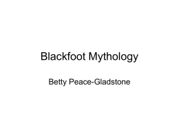 Blackfoot Lecture