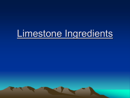 Limestone Ingredients Basins