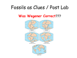Fossils as Clues / Post Lab