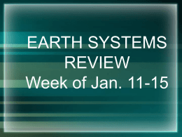Earth Systems Review