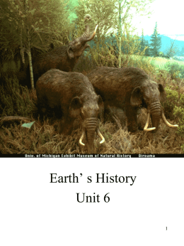 U6-Geologic History Notes