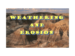 Erosion and Weathering Power Point