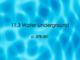 Water Underground powerpoint