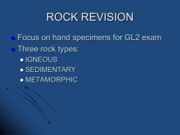 Rocks Revision