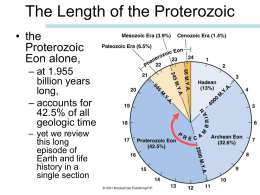 Chapter 9 Proterozoic