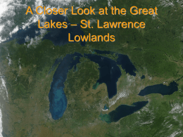 A Closer Look at the Great Lakes – St. Lawrence Lowlands