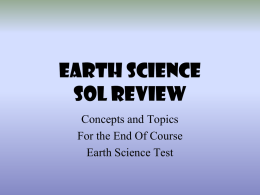 Earth Science EOC  - Wayne Early/Middle College High School
