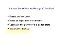 Age of the Earth II - PowerPoint Lecture Notes
