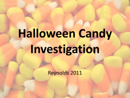 Halloween Candy Investigation