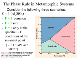 Lecture 32- Metamorphic Minerals