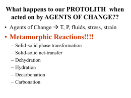 Lecture 31- Metamorphic Processes II