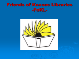 Friends of Kansas Libraries -FoKL-