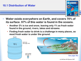 Ch.10 Water Review