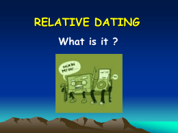 Relative dating cross cutting relationships