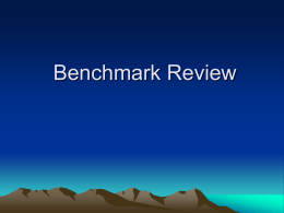 Week 18 Science Benchmark Review