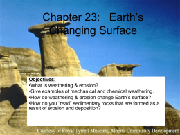 Chapter 23: Earth`s Changing Surface