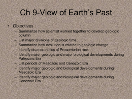 Ch 9-View of Earth`s Past