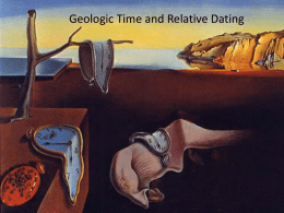 Geologic Time and Relative age Dating