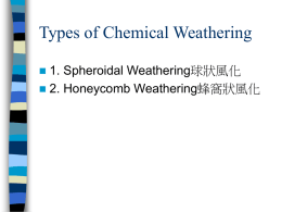 Types of Chemical Weathering