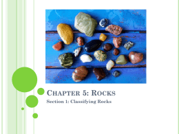 Chapter 5: Rocks