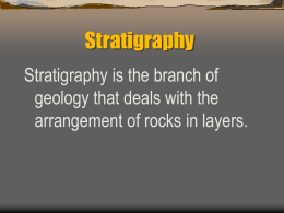 Stratigraphy & Relative Dating