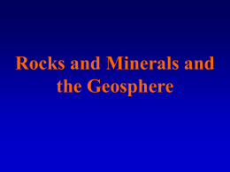 Rocks-Minerals-Geosphere PP