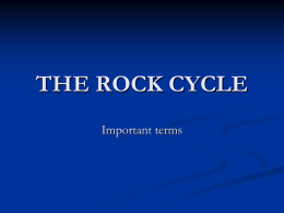 THE ROCK CYCLE