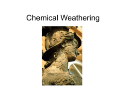 Chemical Weathering - Middletown Public Schools