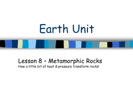 Earth Unit Lesson 8