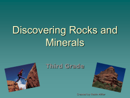 Rocks and Minerals PowerPoint
