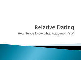 Relative Dating - E. R. Greenman