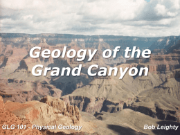 Lecture 12B / Geology of the Grand Canyon