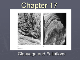 Cleavage and Foliation