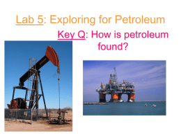 Lab 5: Exploring for Petroleum