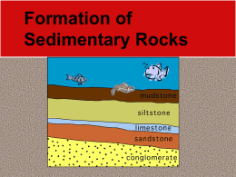 Formation of Sed Rocks ppt - Tanque Verde Unified School District