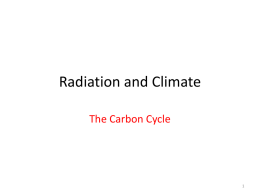 Radiation and Climate_The Carbon Cycle