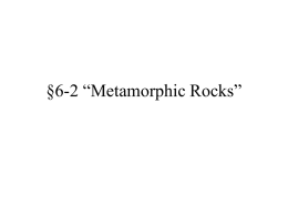 metamorphic rocks 6-2