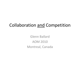 Glenn Ballard, Collaboration and Competition