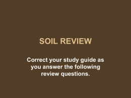 soil review - mbakerscience
